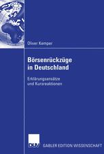 BÃ¶rsenrÃ¼ckzÃ¼ge in Deutschland - Prof. Dr. Dirk Schiereck; Oliver Kemper