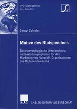 Motive des Blutspendens - Prof. Dr. Dieter Witt; Gernot Schiefer