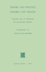 Theory and Politics / Theorie und Politik - K. von Beyme