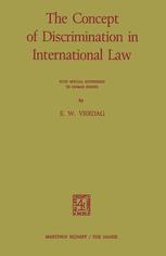 The Concept of Discrimination in International Law - E.W. Vierdag