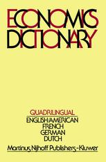 Quadrilingual Economics Dictionary - Simon K. Kuipers; F.J. de Jong; B.S. Wilpstra