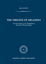 The Origins of Meaning - D. Welton