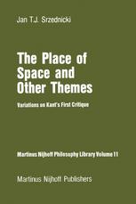 The Place of Space and Other Themes - Jan J.T. Srzednicki