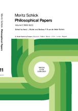 Moritz Schlick Philosophical Papers - Henk L. Mulder; Moritz Schlick; B.F.B. van de Velde-Schlick