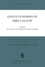 Essays in Memory of Imre Lakatos - Robert S. Cohen; P.K. Feyerabend; Marx W. Wartofsky