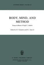 Body, Mind, and Method - Donald F. Gustafson; B.L. Tapscott