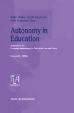 Autonomy in Education - Walter Berka; Jan De Groof; Hilde Penneman