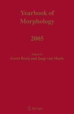 Yearbook of Morphology 2005 - Geert Booij; Jaap van Marle