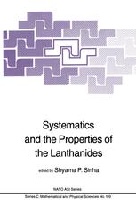Systematics and the Properties of the Lanthanides - Shyama P. Sinha