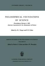 Philosophical Foundations of Science - Raymond J. Seeger; Robert S. Cohen
