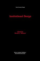 Institutional Design - David L. Weimer