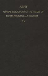 Annual Bibliography Of The History Of The Printed Book And Libraries