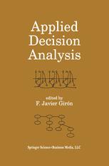 Applied Decision Analysis - M. Lina MartÃ­nez; Francisco Javier GirÃ³n
