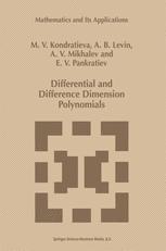 Differential and Difference Dimension Polynomials - Alexander V. Mikhalev; A.B. Levin; E.V. Pankratiev; M.V. Kondratieva
