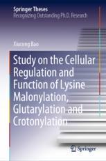 Study On The Cellular Regulation And Function Of Lysine Malonylation, Glutarylation And Crotonylatio