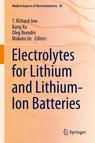 Front cover of Electrolytes for Lithium and Lithium-Ion Batteries