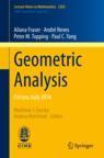 Front cover of Geometric Analysis