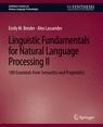 Front cover of Linguistic Fundamentals for Natural Language Processing II