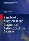 Front cover of Handbook of Assessment and Diagnosis of Autism Spectrum Disorder