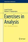 Front cover of Exercises in Analysis