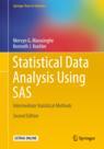 Front cover of Statistical Data Analysis Using SAS