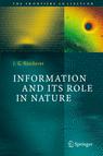 Front cover of Information and Its Role in Nature