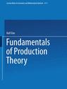 Front cover of Fundamentals of Production Theory