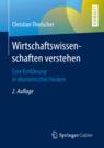Front cover of Wirtschaftswissenschaften verstehen
